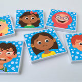 COLOUR CHANGING BATH BOOK & STICKERS - FEELINGS
