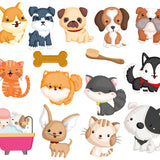COLOUR CHANGING BATH STICKERS - MUDDY PAWS