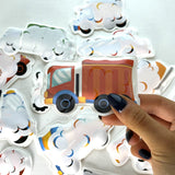 COLOUR CHANGING BATH STICKERS - MUCKY TRUCKS