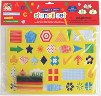 mishmashed | Buddy & Barney | Alphabet & Shapes Stencil Set