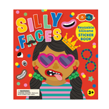 SILICONE STICKER BOOK - SILLY FACES