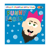 COLOUR CHANGING BATH BOOK & STICKERS - FUNNY FACES