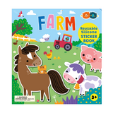 SILICONE STICKER BOOK - FARM