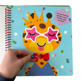 SILICONE STICKER BOOK - SILLY ANIMALS