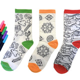 DOODLE SOCKS - COLOUR YOUR OWN SOCKS IN TUBE