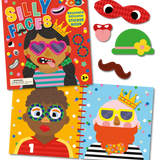 SILICONE STICKER BOOK - SILLY FACES