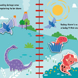 SILICONE STICKER BOOK - DINOSAURS