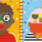 SILICONE STICKER BOOK - SILLY FACES