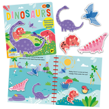 SILICONE STICKER BOOK - DINOSAURS