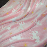 GLOW THROW - UNICORN