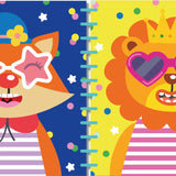 SILICONE STICKER BOOK - SILLY ANIMALS