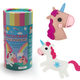 FELT SEWING KIT TUBE - UNICORNS