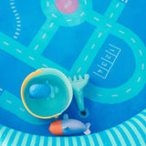 Large kids inflatable splash pool durable vinyl easy setup outdoor Australia