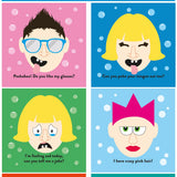 COLOUR CHANGING BATH BOOK & STICKERS - FUNNY FACES