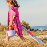Lightweight kids hooded poncho towel compact fold travel beach essential Australia