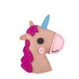 FELT SEWING KIT TUBE - UNICORNS