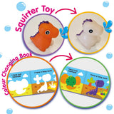 MAGIC COLOUR CHANGING BATH BOOK & TOY - DINOSAUR