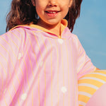 Lightweight kids hooded poncho towel compact fold travel beach essential Australia