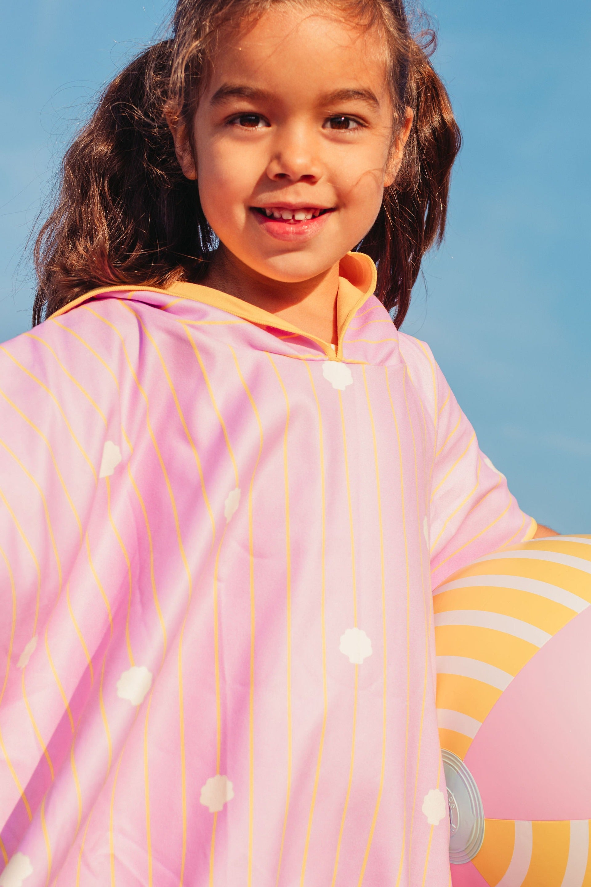 Lightweight kids hooded poncho towel compact fold travel beach essential Australia