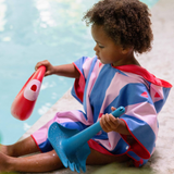 PONCHO - CHERRY RED
